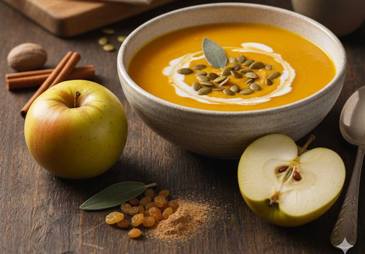 goudrenet appel pompoensoep