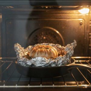 pompoensoep met gepofte knoflook